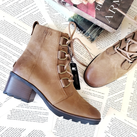 sorel cate waterproof lace up boot